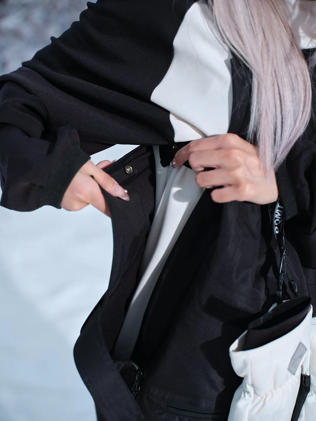 Shadow Black Ski Bib Pants