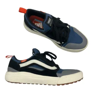 Shoes Sneakers By Vans In Black & Blue, Size:8.5