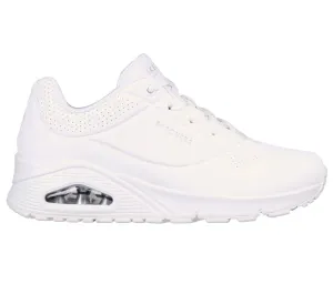 SKECHERS WOMEN'S UNO STAND ON AIR TRIPLE WHITE WALKING SHOES