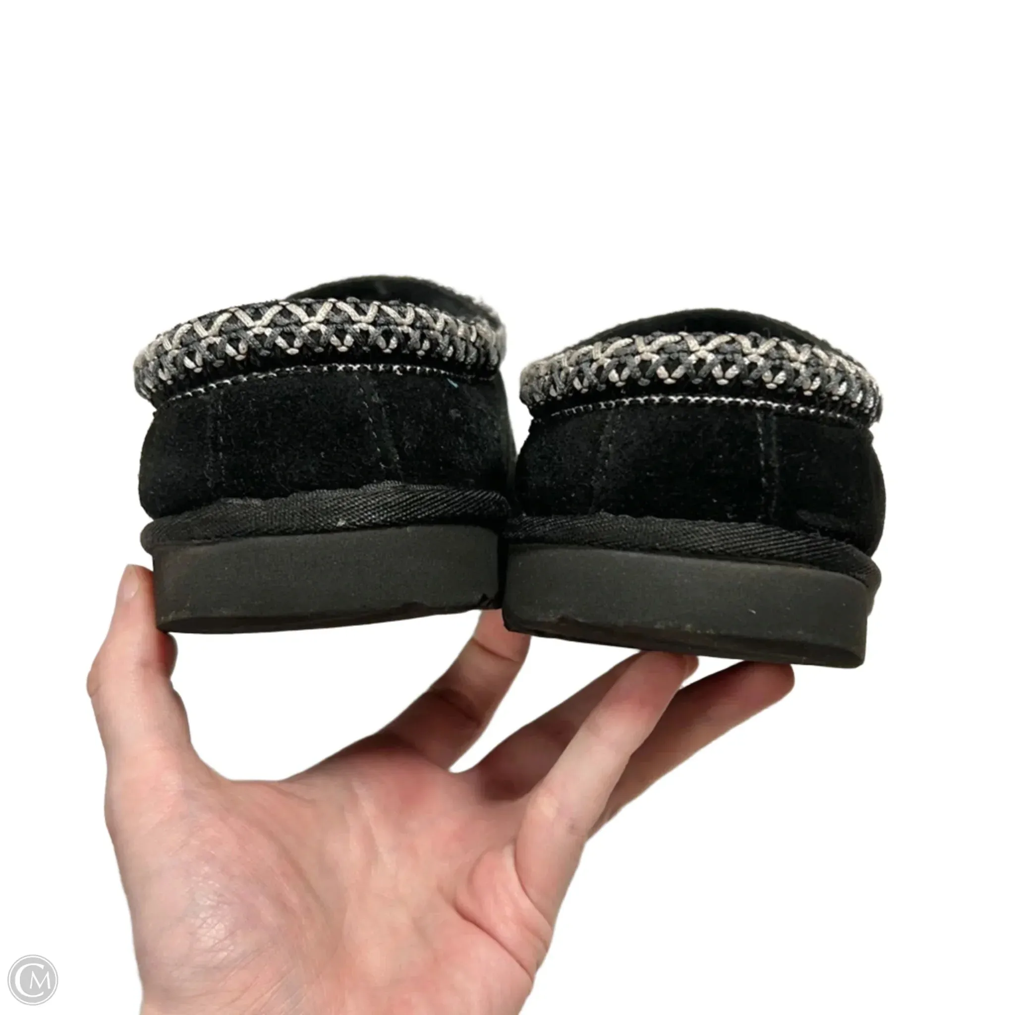 Slippers Designer By Ugg In Black, Size: 8