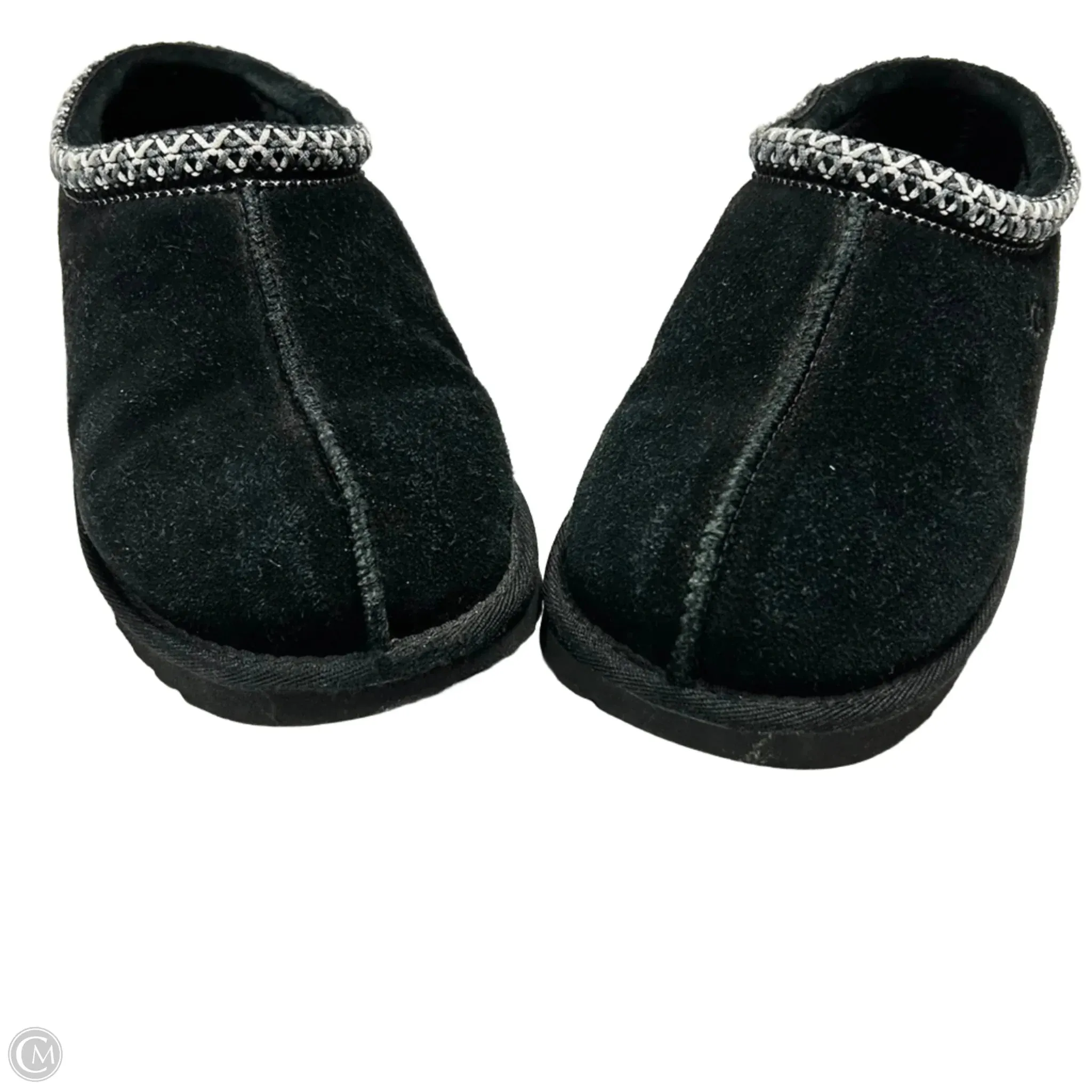 Slippers Designer By Ugg In Black, Size: 8