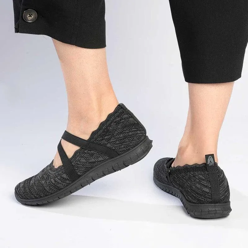 Soft Style by Hush Puppies Nalini Melange Sneaker - Charcoal