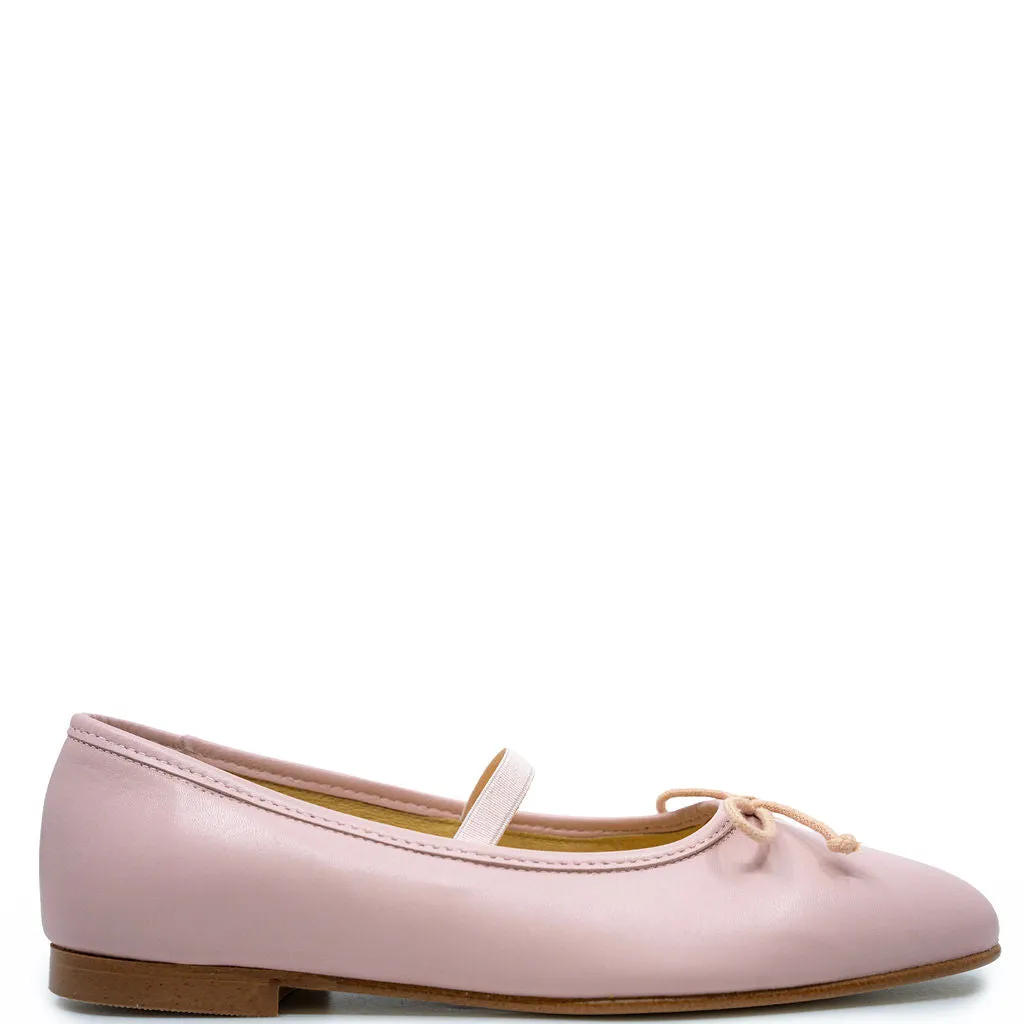 Spain Co Rose Pink Elastic Flat