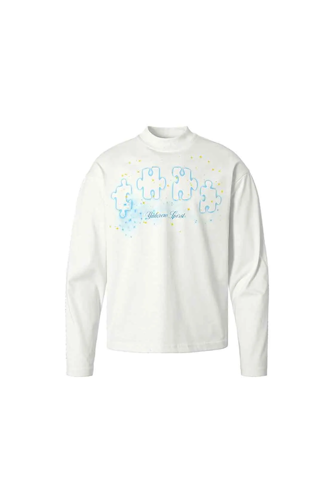 Stardust Digital Printed Puzzle Long Sleeve T-Shirt