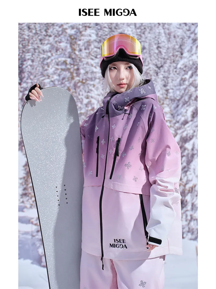[Sunset Powder Cross] Ski Suit Men's And Women's Models