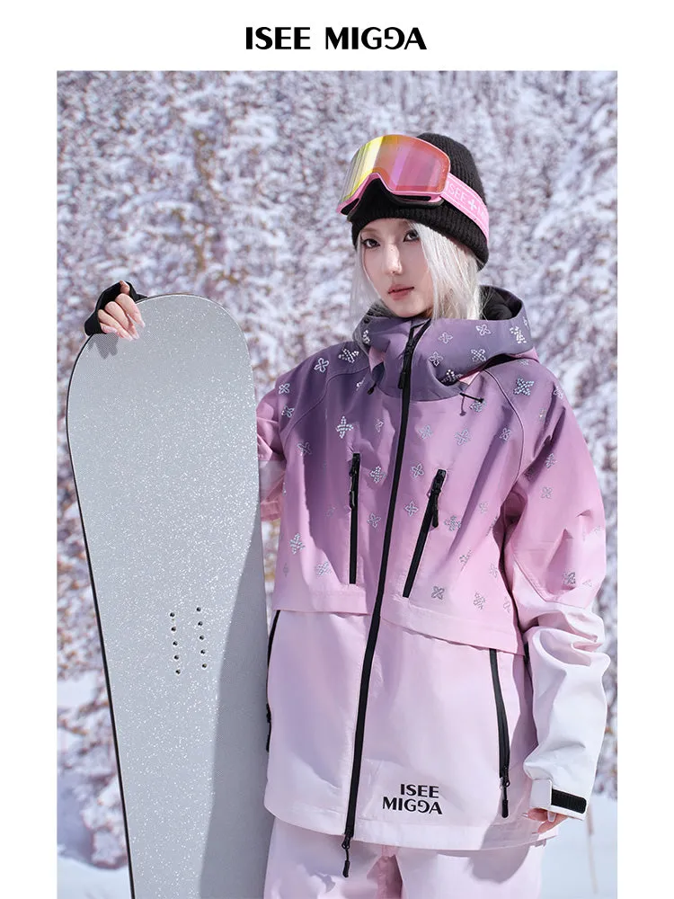 [Sunset Powder Cross] Ski Suit Men's And Women's Models