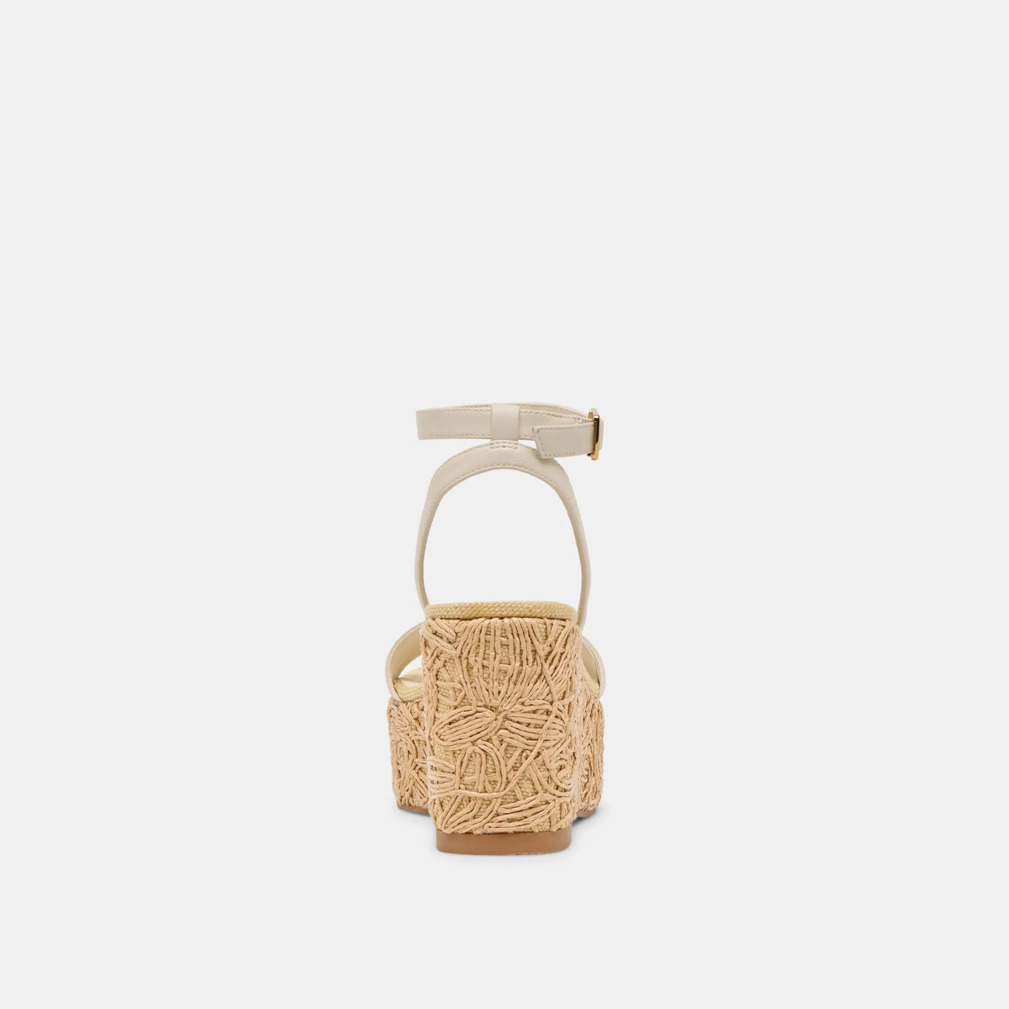 TALISA WEDGES IVORY LEATHER