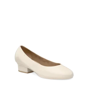 The Ballet Pump - Ivory Leather