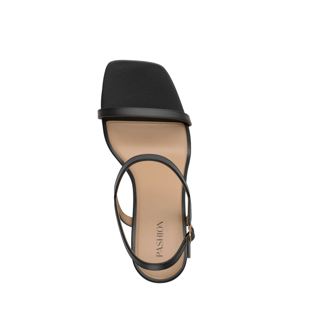 The Miranda - Coal Leather 3 Block