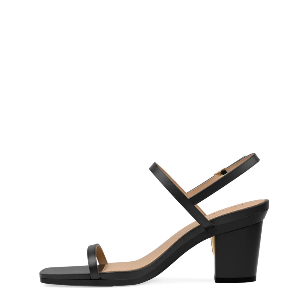 The Miranda - Coal Leather 3 Block