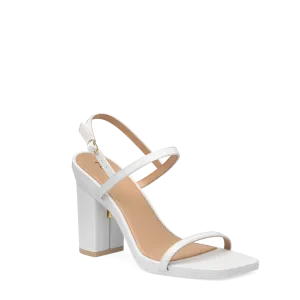The Miranda - White Leather 4 Block