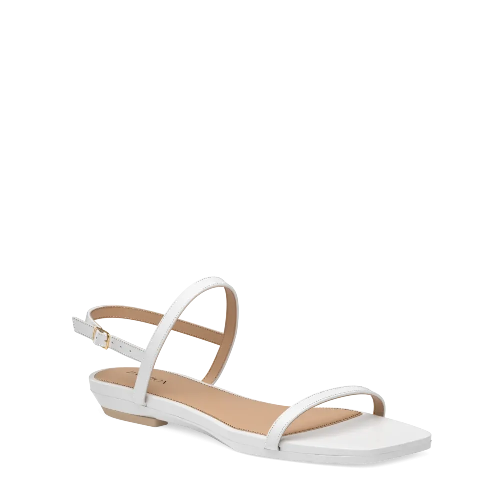 The Miranda - White Leather 4 Stiletto