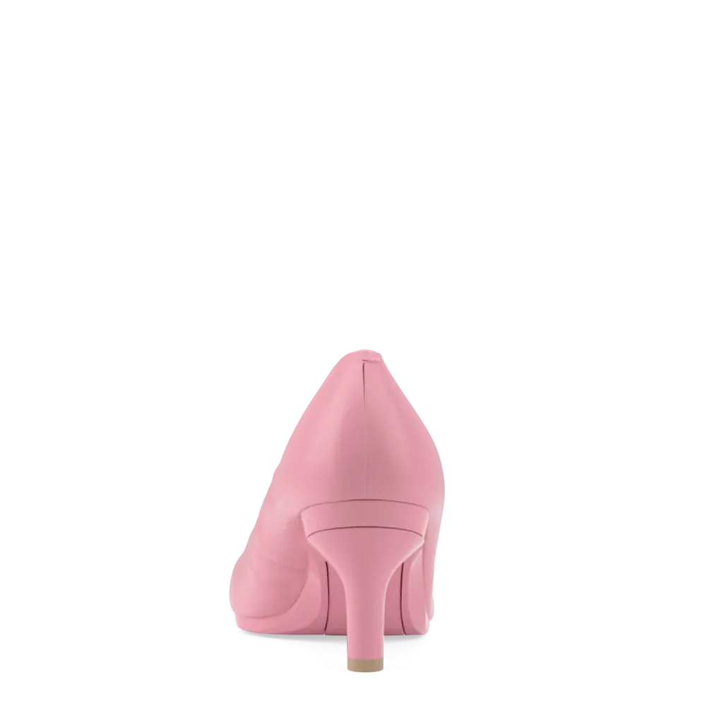The Pump - Pink Leather 3 Stiletto