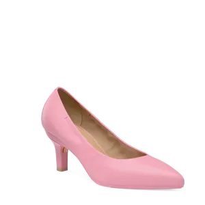 The Pump - Pink Leather 3 Stiletto