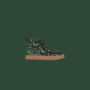 Toddler Green Dino BILLY Classic Lace High Tops Wide
