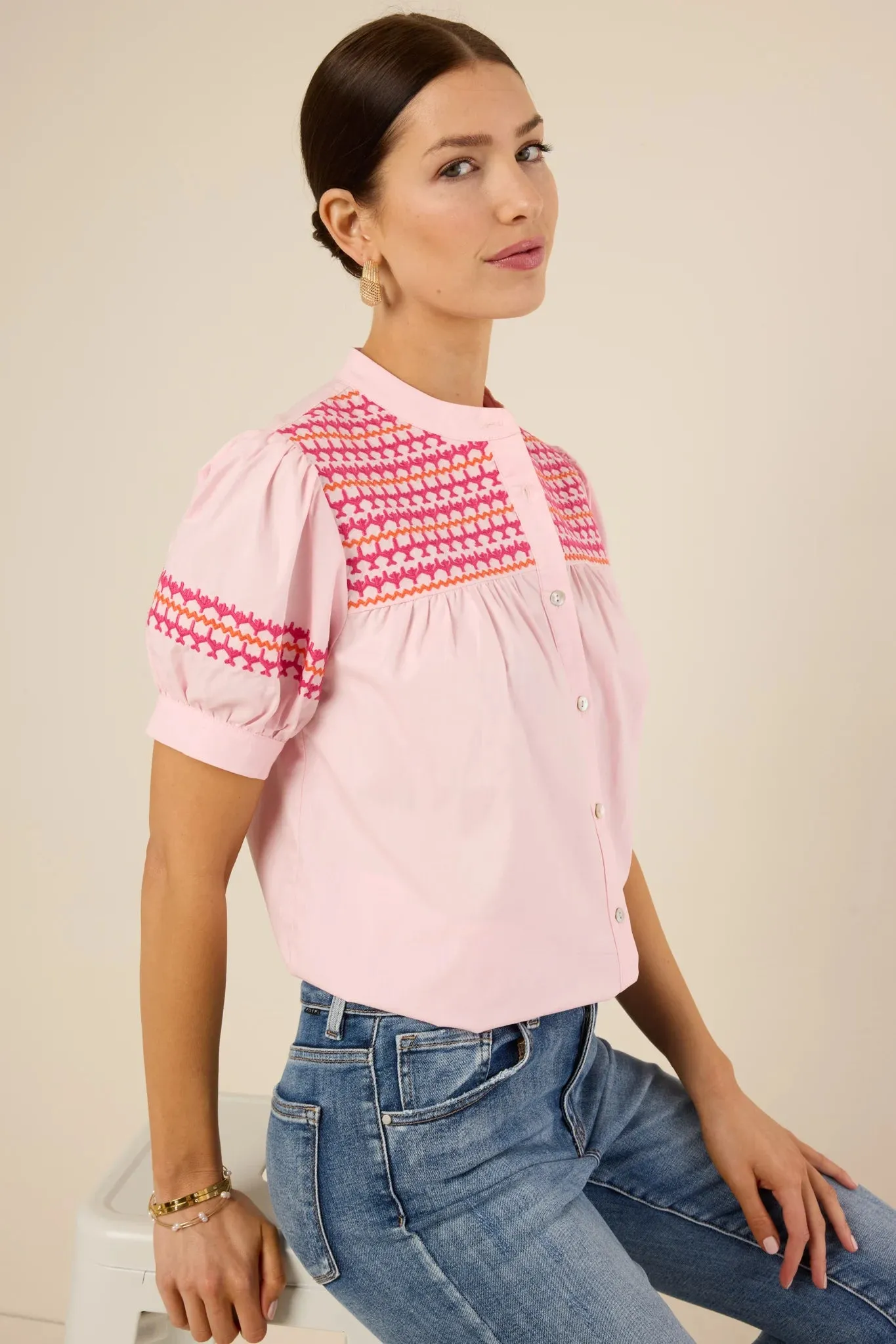 Trudy Top- Pink