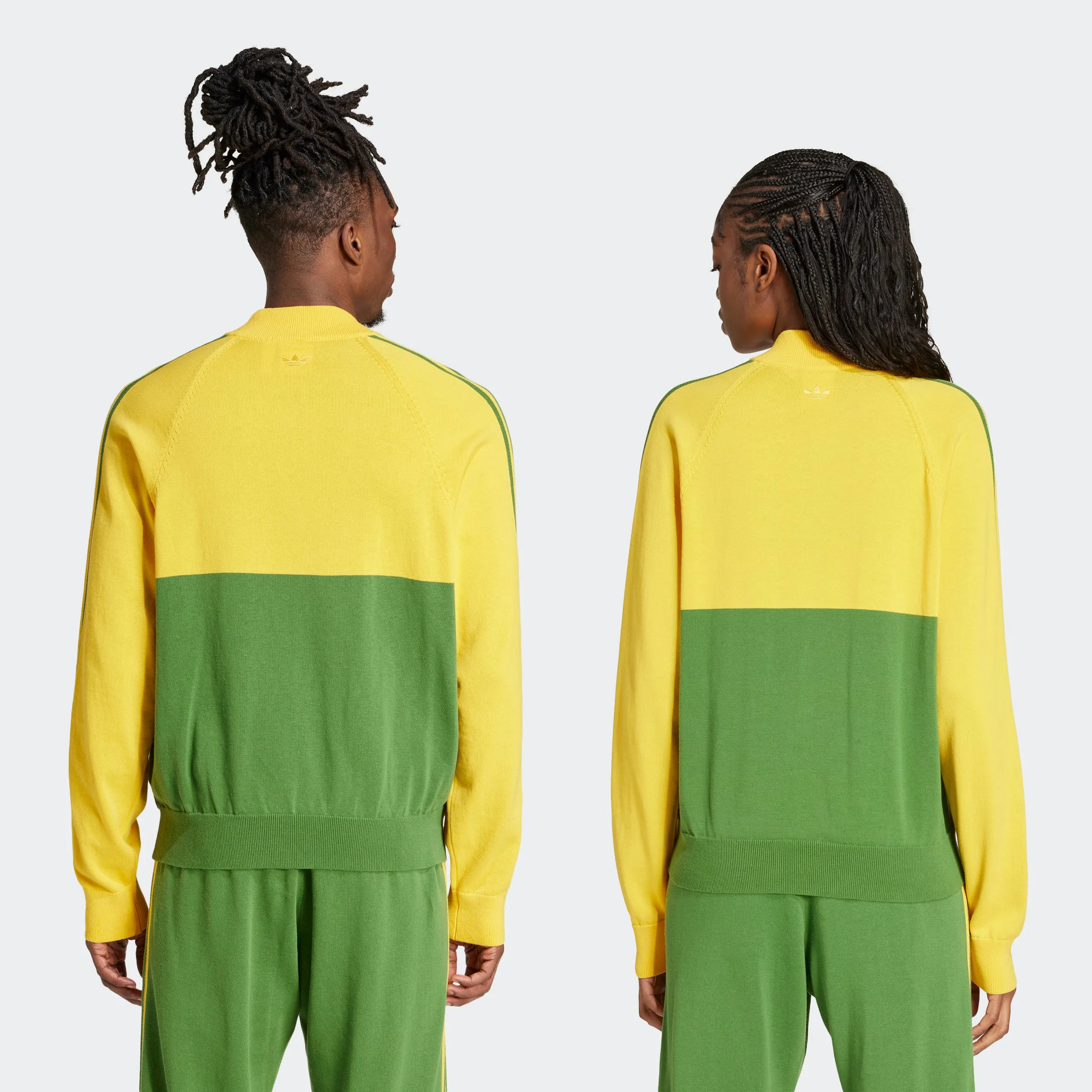 Wales Bonner Nylon Knit Track Top Bold Gold / Crew Green
