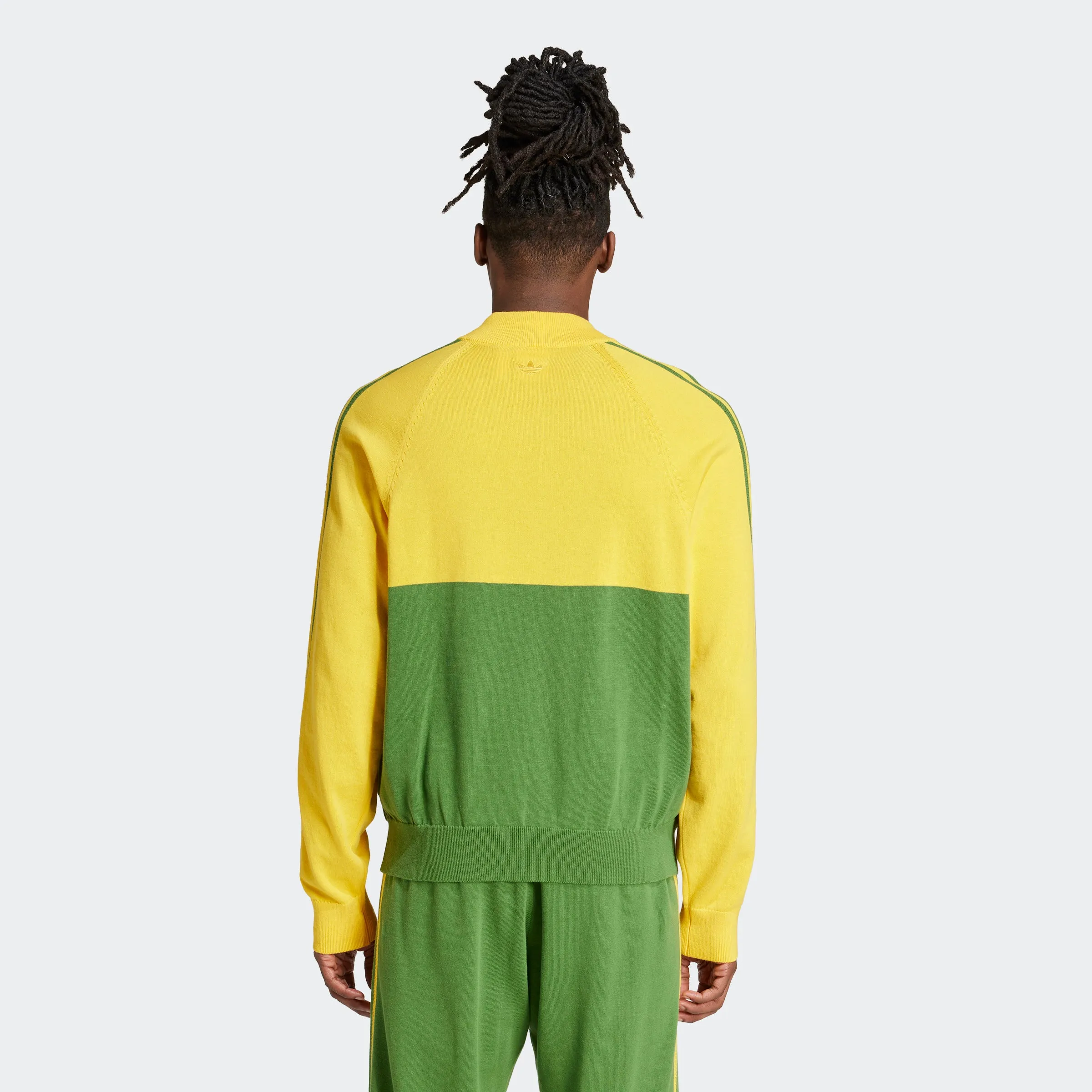 Wales Bonner Nylon Knit Track Top Bold Gold / Crew Green