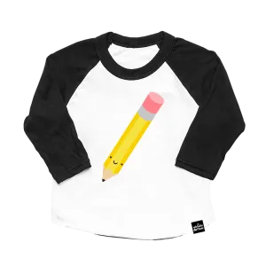 Whistle & Flute Pencil Baseball T-Shirt