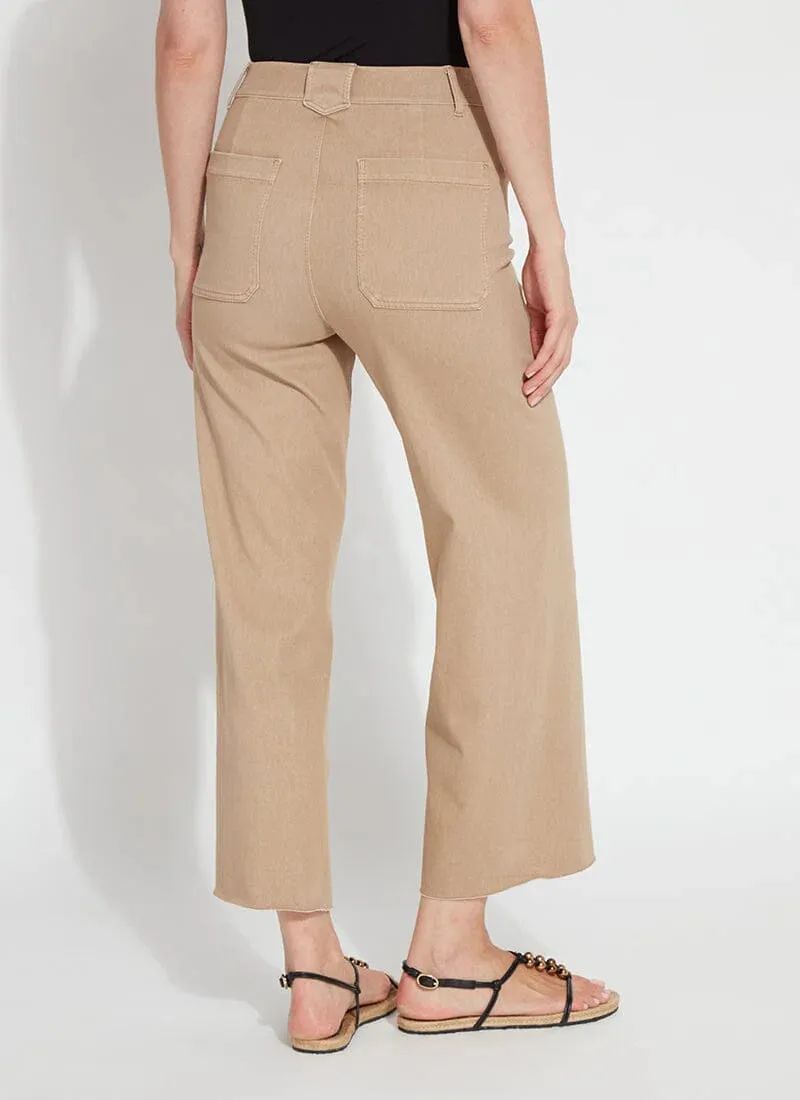 Wide Leg Denim - Tanned