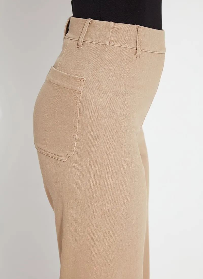 Wide Leg Denim - Tanned