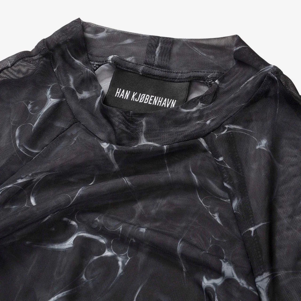 Wmns Printed Mesh Plated Long Sleeve
